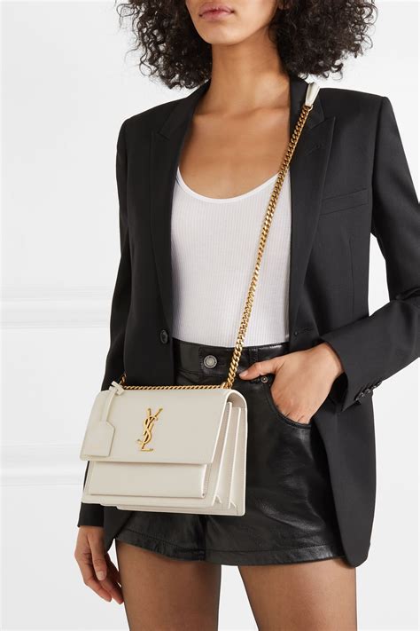 white ysl bag sale|ysl white bag silver hardware.